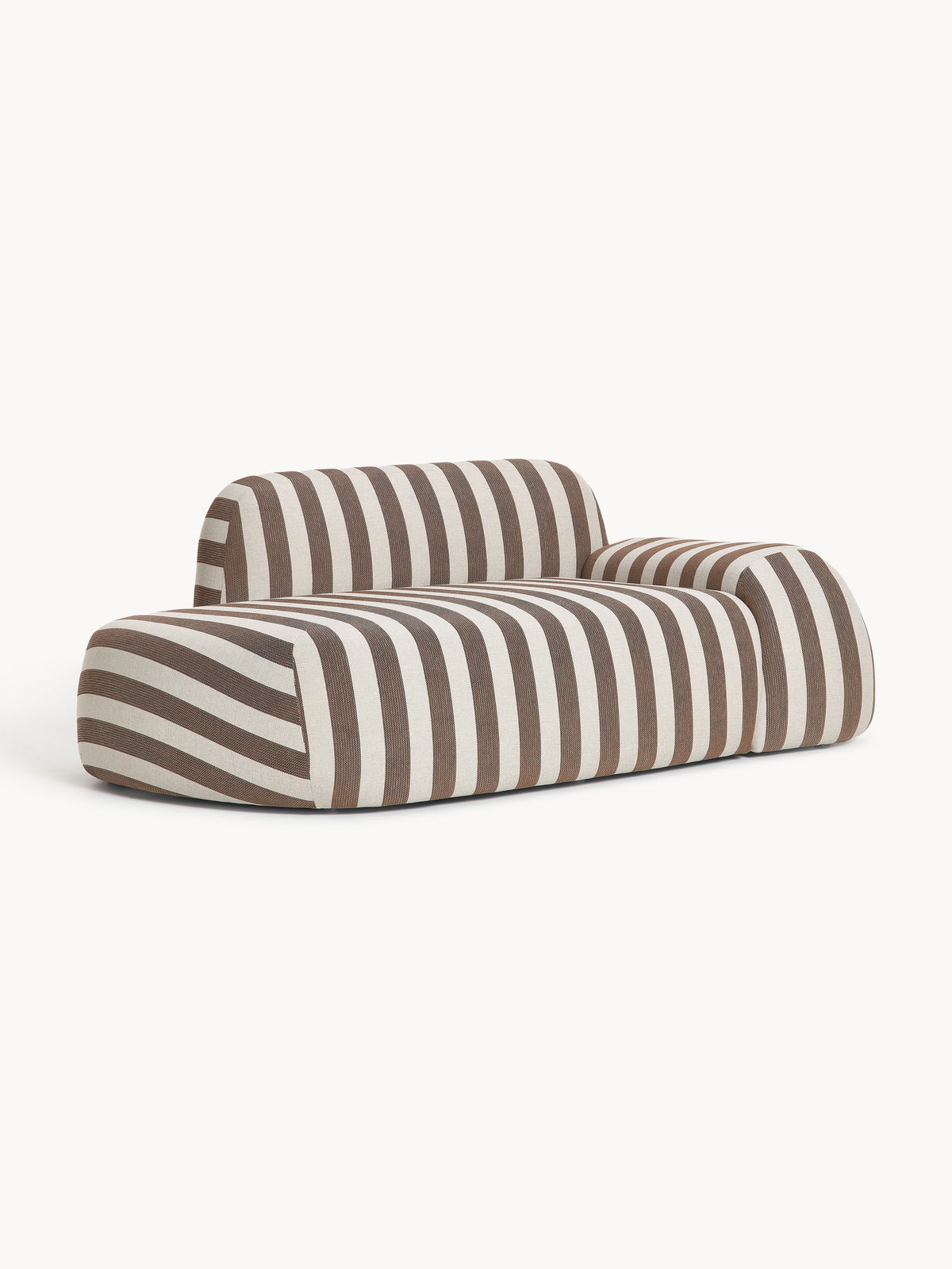 Wolmairen Striped Sofa (2-Seater) with Chaise Longue