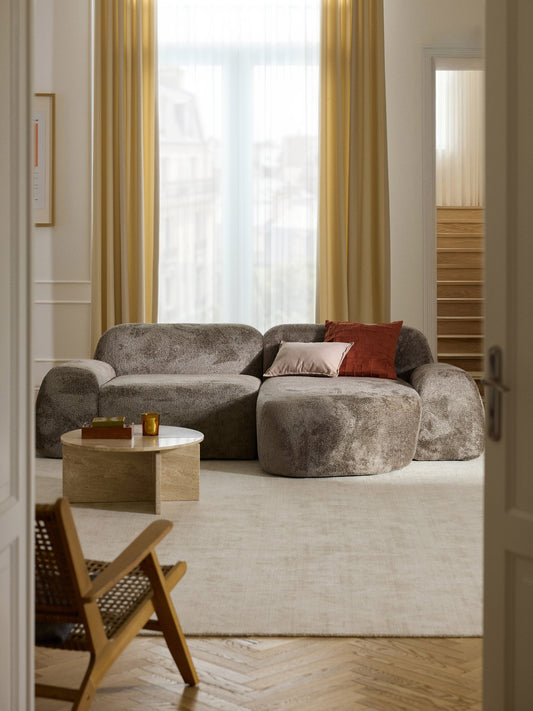Wolmairen Teddy Bouclé Modular Corner Sofa (3-Seater)