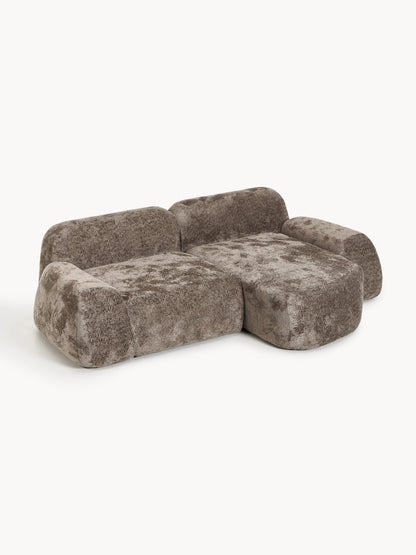 Wolmairen Teddy Bouclé Modular Corner Sofa (3-Seater)