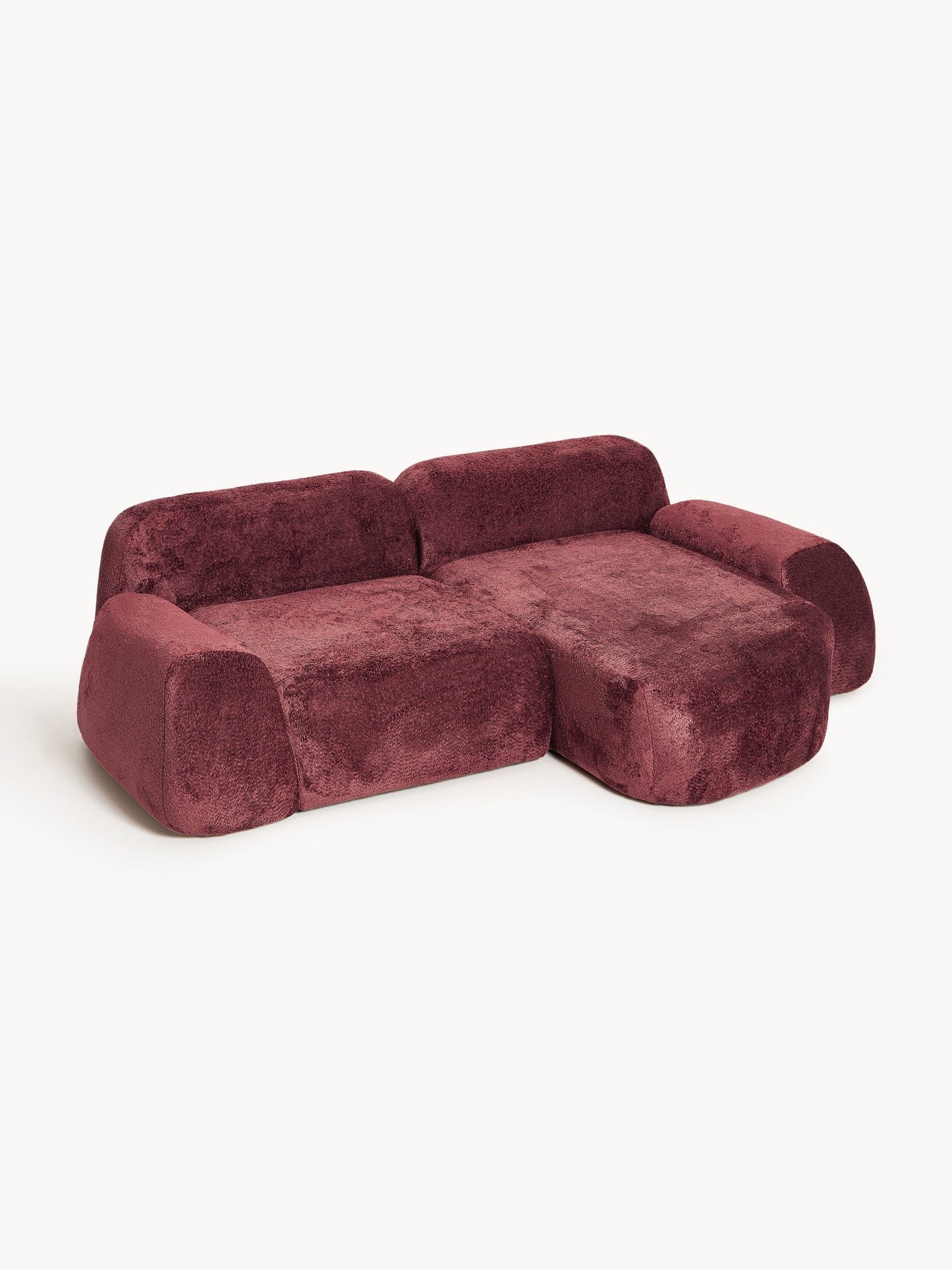 Wolmairen Teddy Bouclé Modular Corner Sofa (3-Seater)