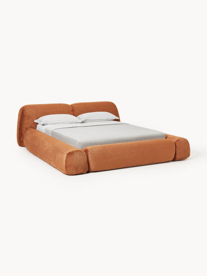 Wolmairen Teddy Bouclé Upholstered Bed