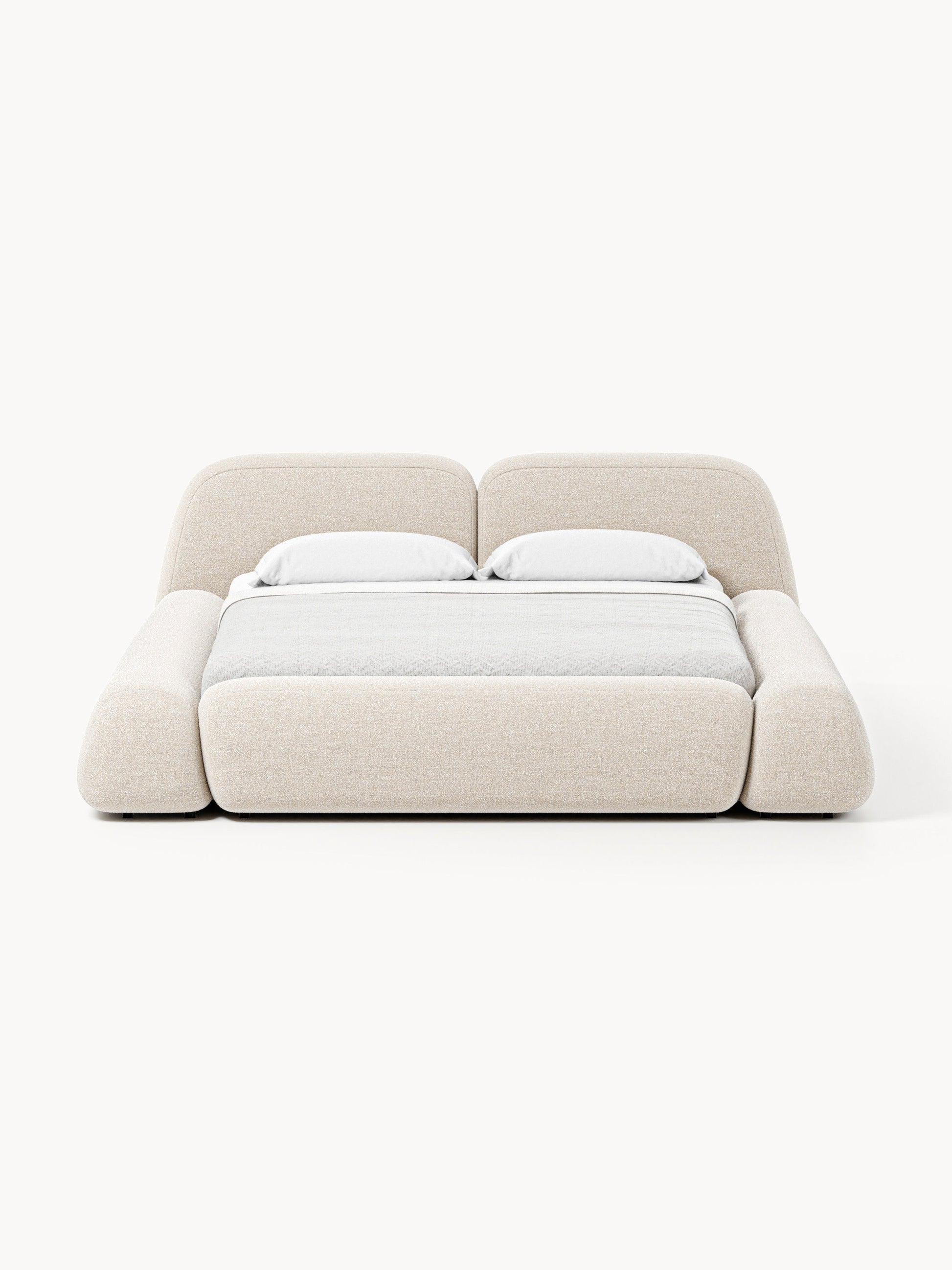 Wolmairen Upholstered Bed in Bouclé