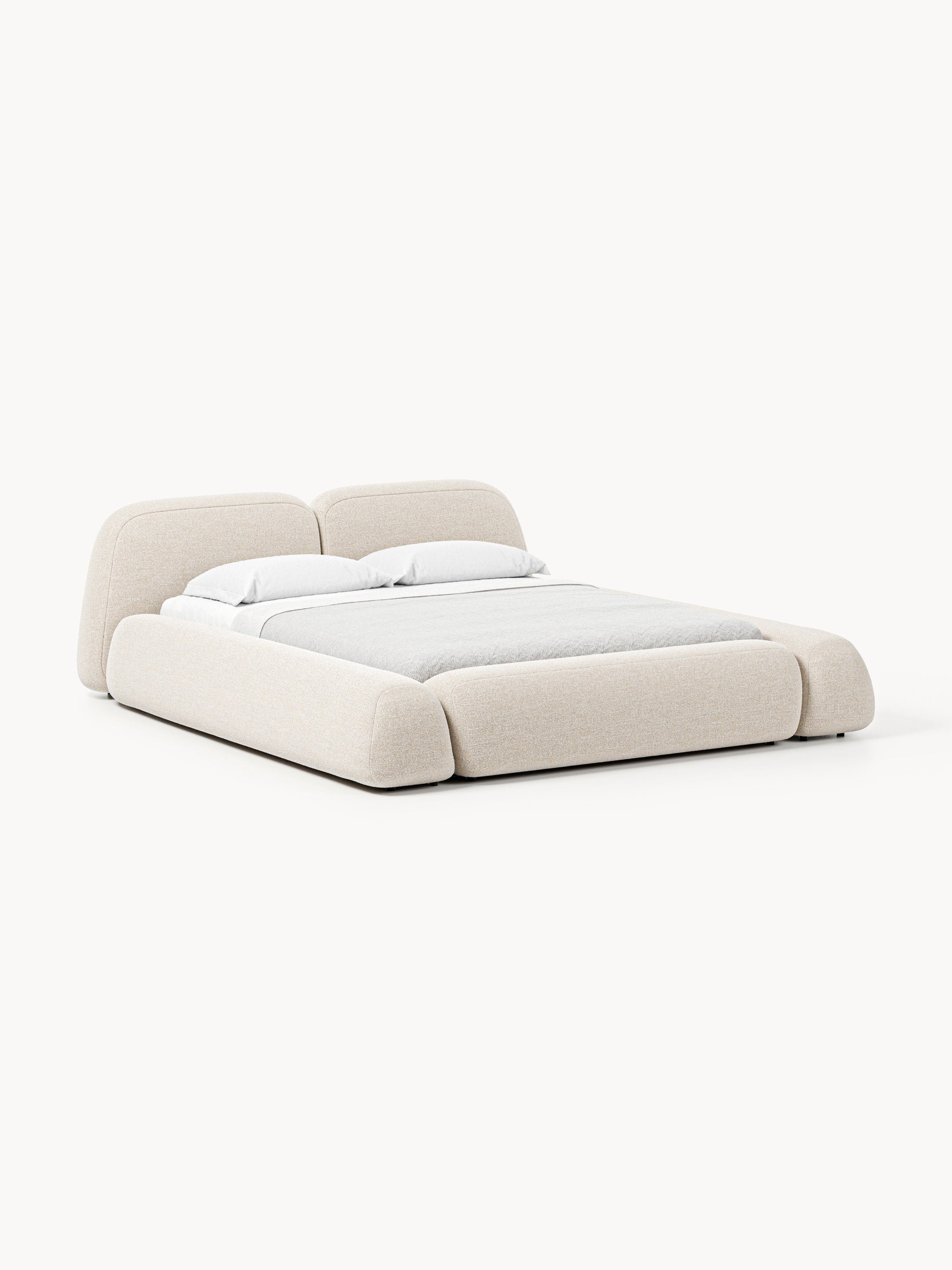 Wolmairen Upholstered Storage Bed in Bouclé