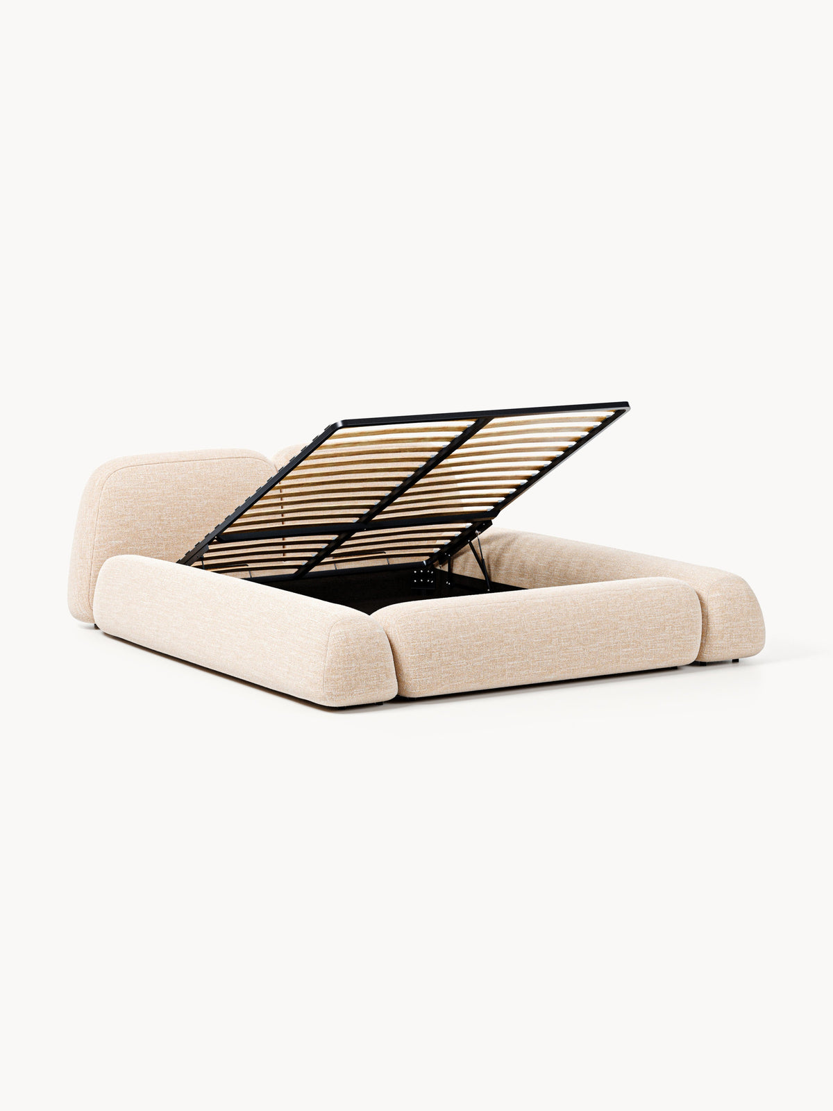 Wolmairen Upholstered Storage Bed in Bouclé