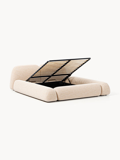 Wolmairen Upholstered Storage Bed in Bouclé
