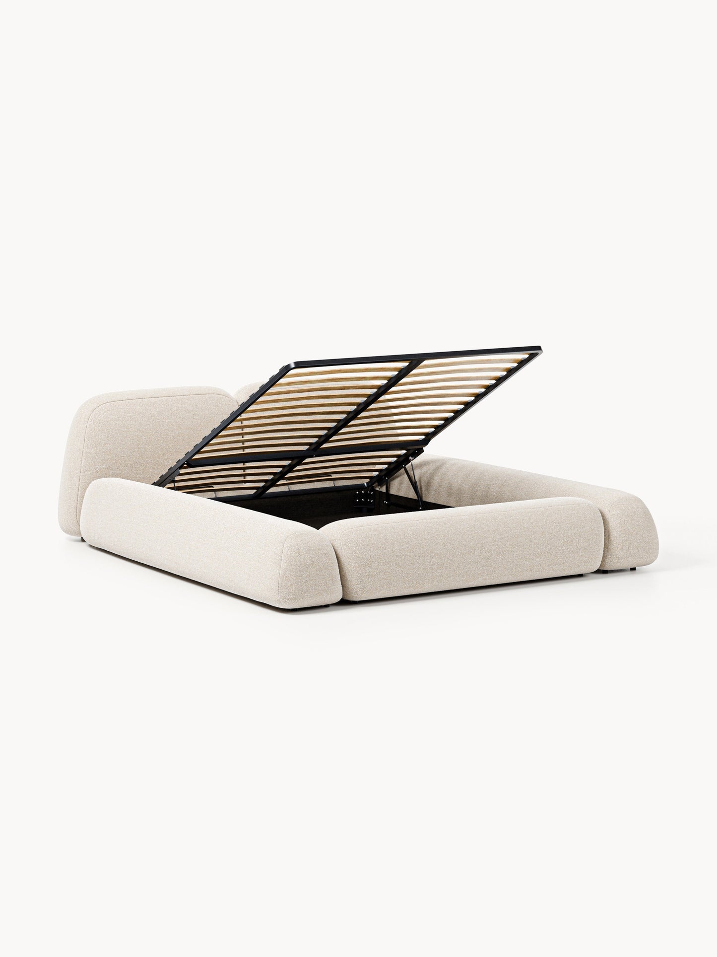 Wolmairen Upholstered Storage Bed in Bouclé